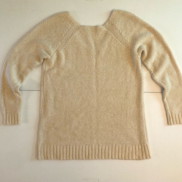 Ralph Lauren Scoop Neck Cream Color Pullover Sweater Size XL - Picture 2 of 9